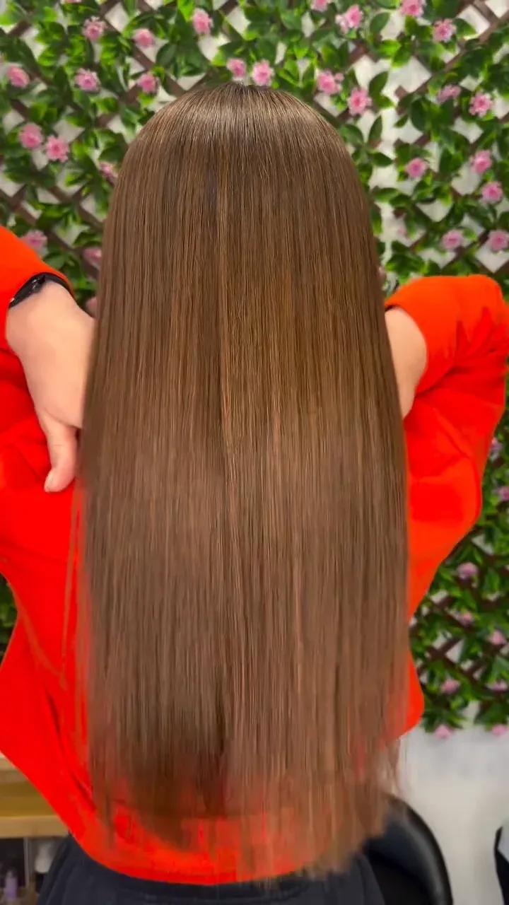 The same hair after laser crystallisation